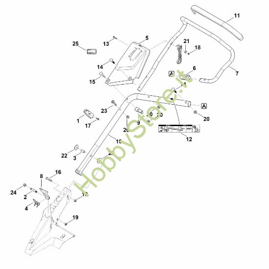 Picture of B - Parte inferiore manubrio RM 655.0 VS