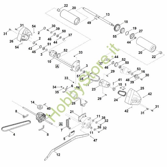Picture of E - Asse posteriore, cambio RM 655.1 RS