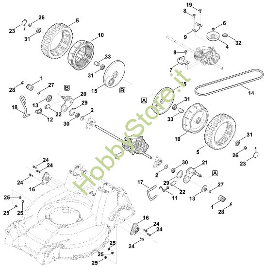 Picture of E - Regolazione altezza posteriore, trazione RM 756.0 GS