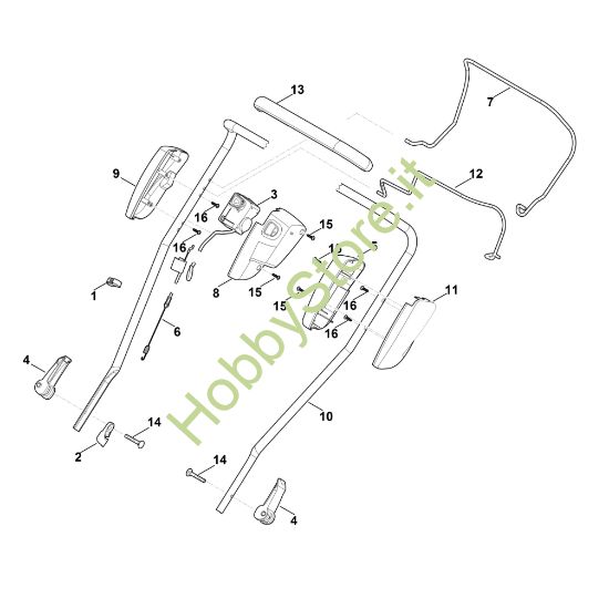 Picture of A - Parte superiore manubrio RMA 2.0 RP