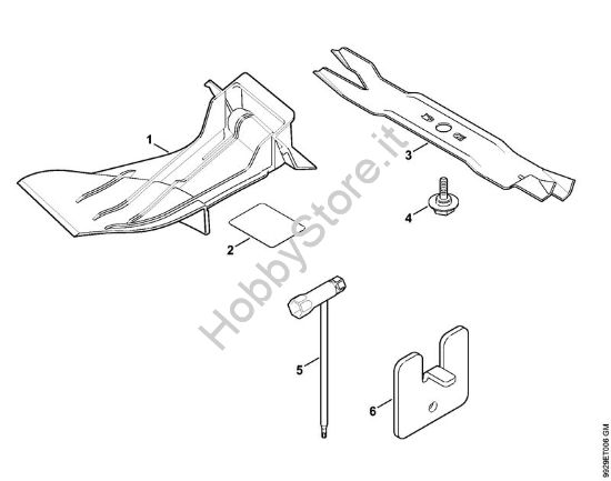 Corredo di pacciamatura, attrezzi Tosaerba a batteria (RMA) RMA 370 della marca STIHL