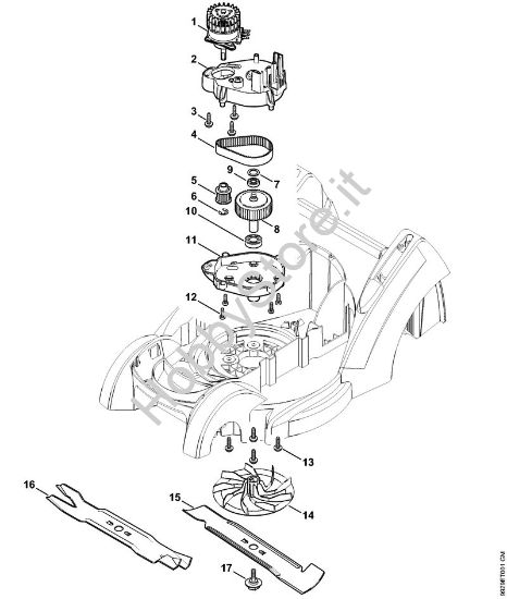 Elettromotore, coltello Tosaerba a batteria (RMA) RMA 370 della marca STIHL