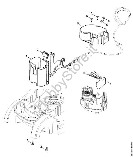 Portabatteria, modulo elettronico Tosaerba a batteria (RMA) RMA 370 della marca STIHL
