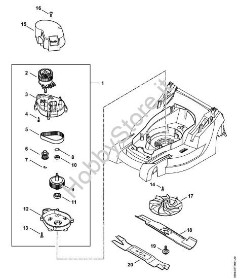 Elettromotore, coltello Tosaerba a batteria (RMA) RMA 410 C della marca STIHL