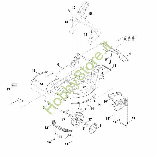 Picture of B - Scocca, asse anteriore RMA 448.0 PC