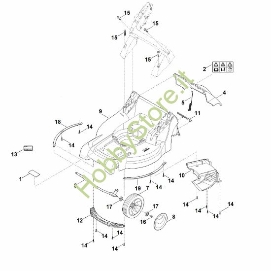 Picture of B - Scocca, asse anteriore RMA 448.0 TC