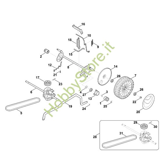 Picture of C - Carrello, impostazione in alto RMA 448.1 PC