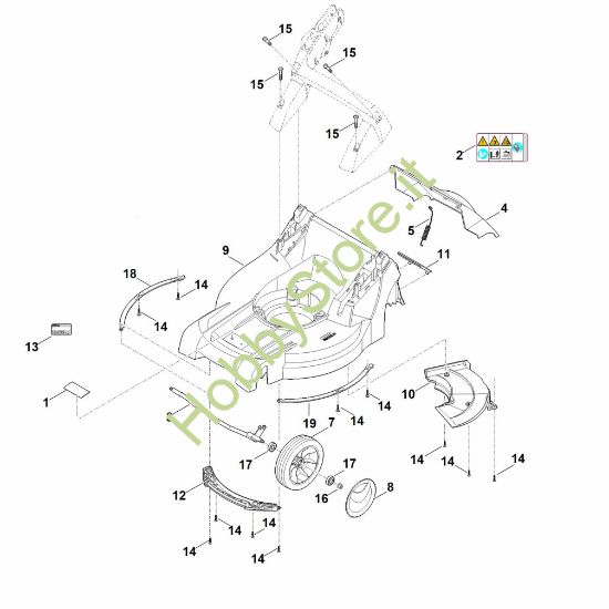 Picture of B - Scocca, asse anteriore RMA 448.2 VC