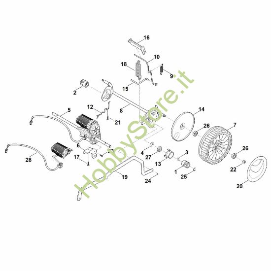 Picture of C - Carrello, impostazione in alto RMA 448.2 VC