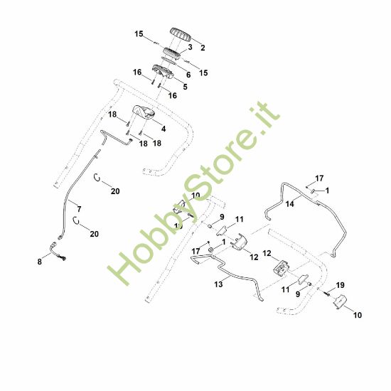 Picture of A - Parte superiore manubrio RMA 765.0 V