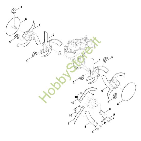 Picture of F - Set di zappatura MH 445.0