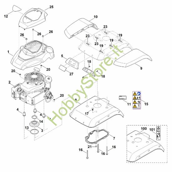 Picture of C - Copertura, motore MH 560.0