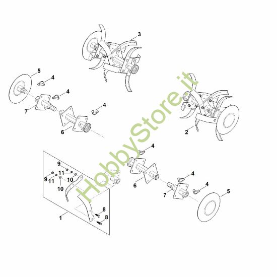 Picture of F - Set di zappatura MH 600.0