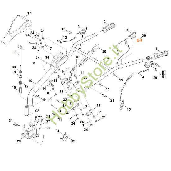 Picture of A - Manubrio MH 600.1