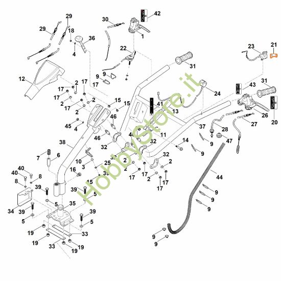 Picture of A - Manubrio MH 700.1