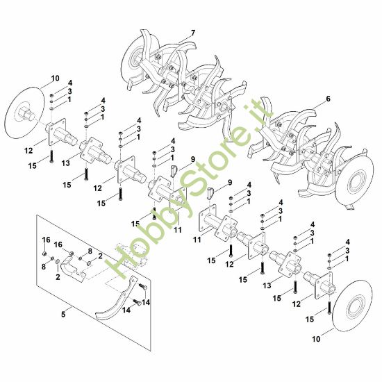 Picture of H - Set di zappatura MH 700.1