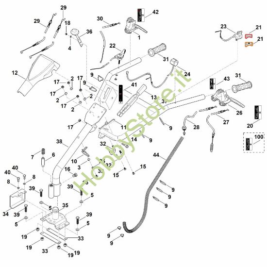 Picture of A - Manubrio MH 710.0