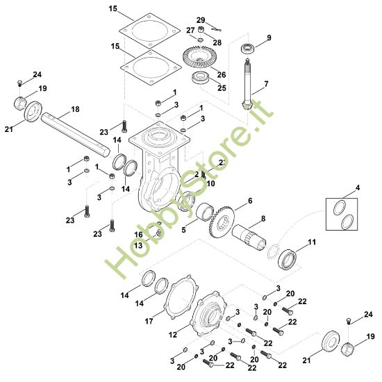 Picture of G - Gruppo conico e differenziale MH 710.0