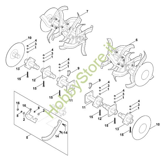 Picture of H - Set di zappatura MH 710.0