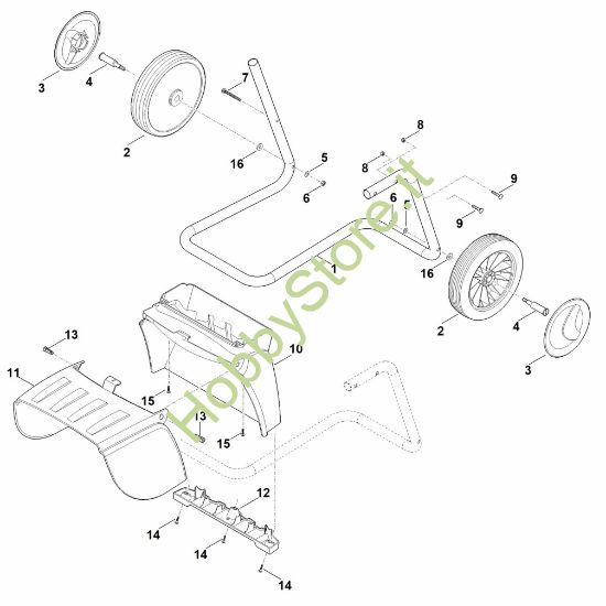 Picture of D - Piede della ruota GH 370.1 S