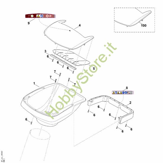 Picture of A - Parte superiore imbuto GHE 375.0