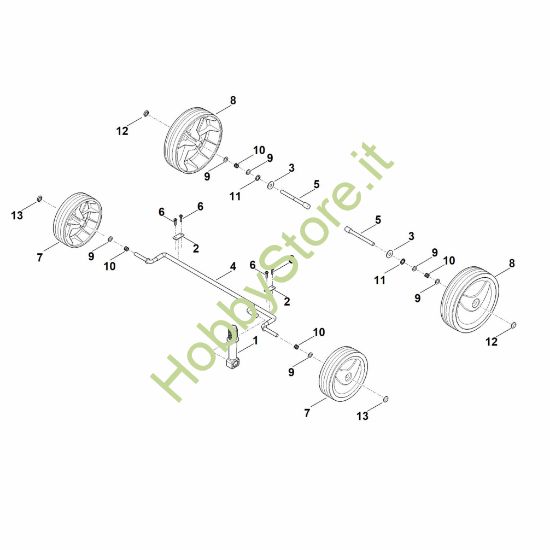 Picture of C - Carrello, impostazione in alto RLA 240.0