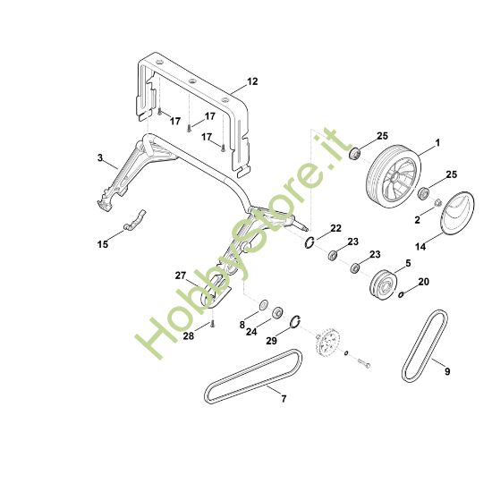 Picture of E - Asse posteriore, Trazione RLE 540.0