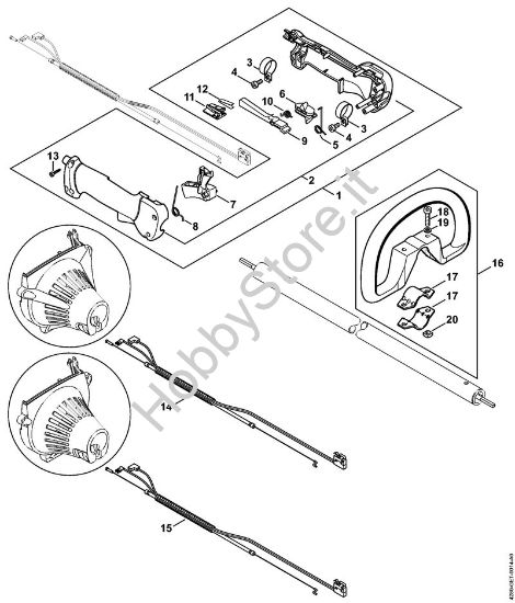 Impugnatura HL 100 Tosasiepi (HL) HL 100 della marca STIHL