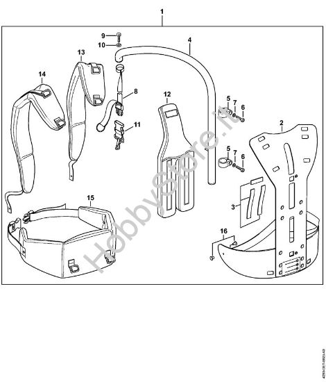 Sistema di trasporto dorsale RTS HL 100 Tosasiepi (HL) HL 100 della marca STIHL