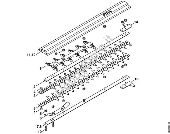 Coltello Tosasiepi (HL) HL 45 della marca STIHL