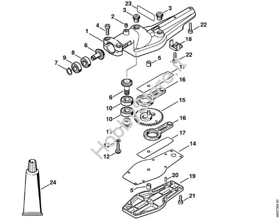 Riduttore 0° Tosasiepi (HL) HL 45 della marca STIHL