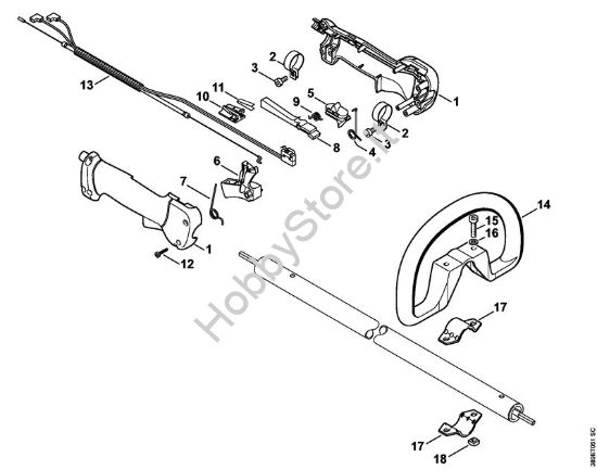 Impugnatura Tosasiepi (HL) HL 75 della marca STIHL