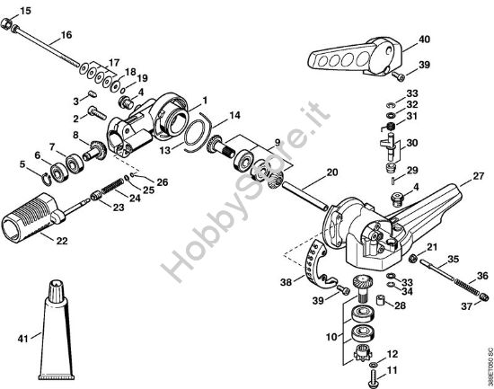 Riduttore ad angolo di 135° regolabile Tosasiepi (HL) HL 75 della marca STIHL