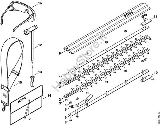Coltello, attrezzi Tosasiepi (HL) HL 75 K della marca STIHL