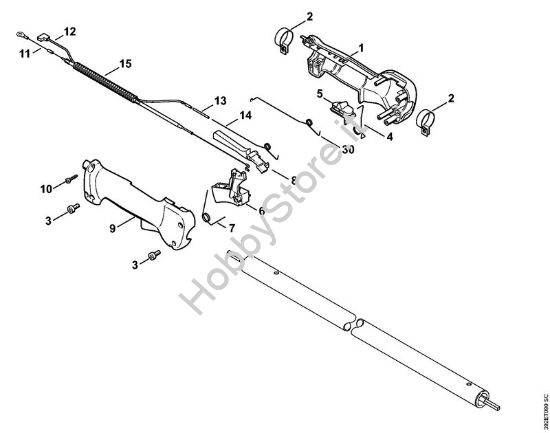 Impugnatura (24.2002) Tosasiepi (HL) HL 75 K della marca STIHL