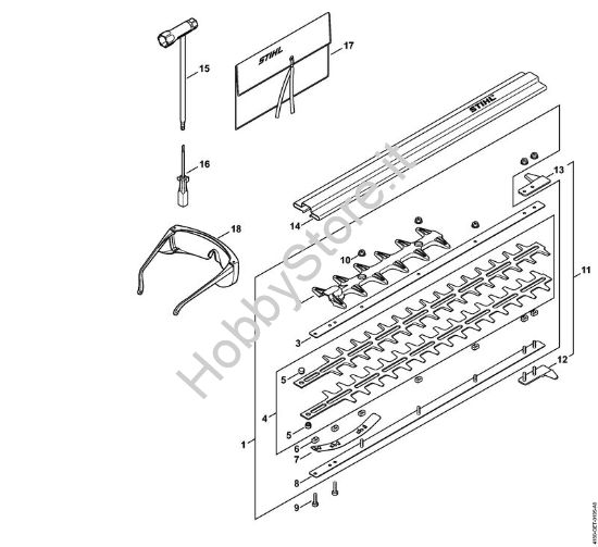 Coltello, attrezzi Tosasiepi (HL) HL 90 K della marca STIHL