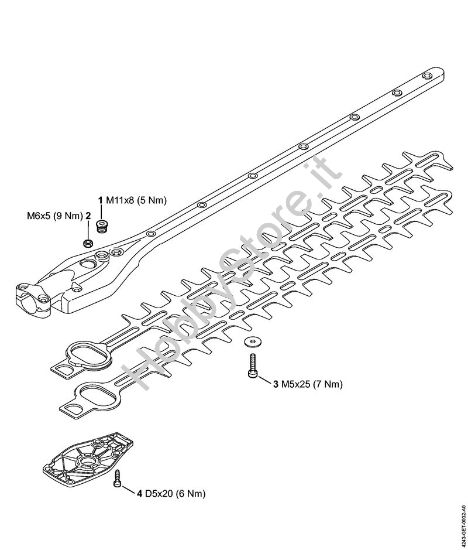 Coppie di serraggio Tosasiepi (HL) HL 91 KC-E della marca STIHL