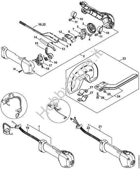 Impugnatura di comando Tosasiepi (HL) HL 92 C-E della marca STIHL