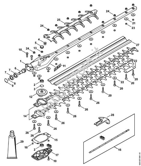 Riduttore 0° 600 mm Tosasiepi (HL) HL 94 C-E della marca STIHL