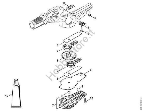 Riduttore lama a 135° regolabile Tosasiepi (HL) HL 95 della marca STIHL