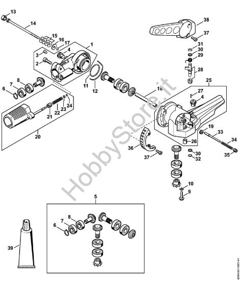 Riduttore ad angolo di 135° regolabile Tosasiepi (HL) HL 95 K della marca STIHL