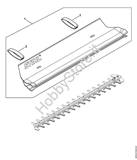 Lamiera raccogli-erba Tosasiepi a batteria (HLA) HLA 65 della marca STIHL
