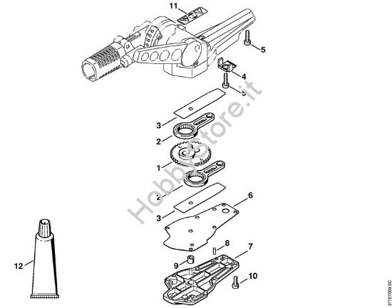 Riduttore lama a 125° regolabile Tosasiepi elettrico (HLE) HLE 71 della marca STIHL