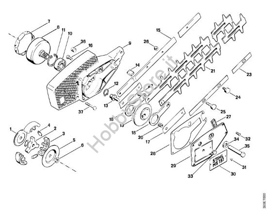 Scatola riduttore, accessori a richiesta Tagliasiepi (HS) HS 151 della marca STIHL