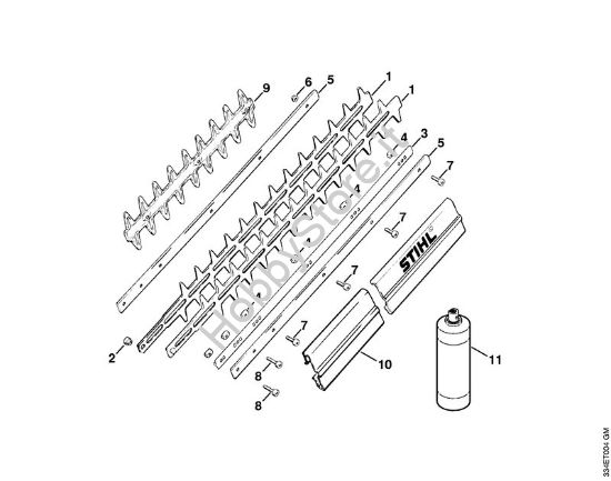 HS 246 lame Tagliasiepi (HS) HS 246 della marca STIHL