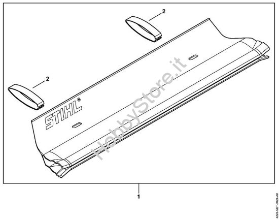 Lamiera raccogli-erba Tagliasiepi (HS) HS 45 2-MIX della marca STIHL