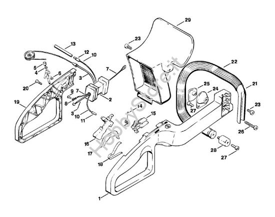 Impugnatura Tagliasiepi (HS) HS 60 della marca STIHL