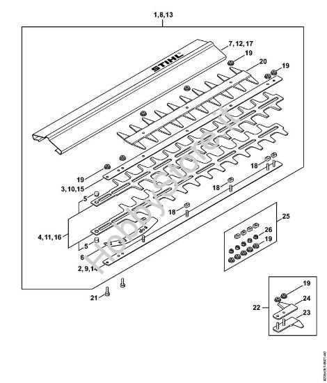 Dispositivo di taglio Tagliasiepi (HS) HS 80 della marca STIHL