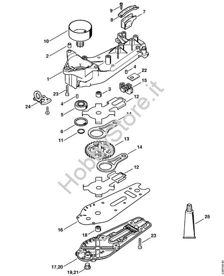 Riduttore HS 81 R, 86 R Tagliasiepi (HS) HS 81 R della marca STIHL