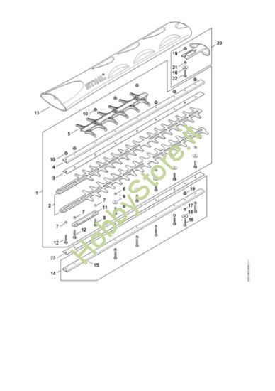 Picture of Dispositivo di taglio 600 mm R HS 82 R